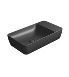 Photo: MODO ceramic washbasin on the board 60x35cm, no tap hole, black matt