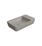 Photo: MODO ceramic washbasin on the board 60x35cm, no tap hole, tortora matt
