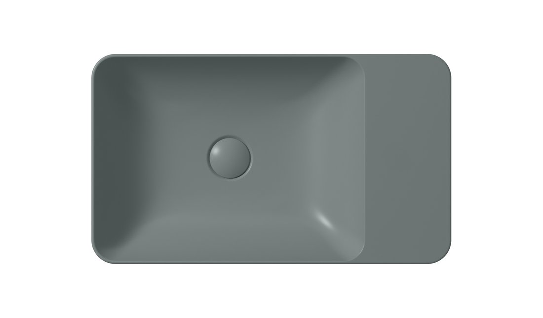 GSI MODO keramické umyvadlo na desku 60x35cm, bez otvoru, agave mat 9883004