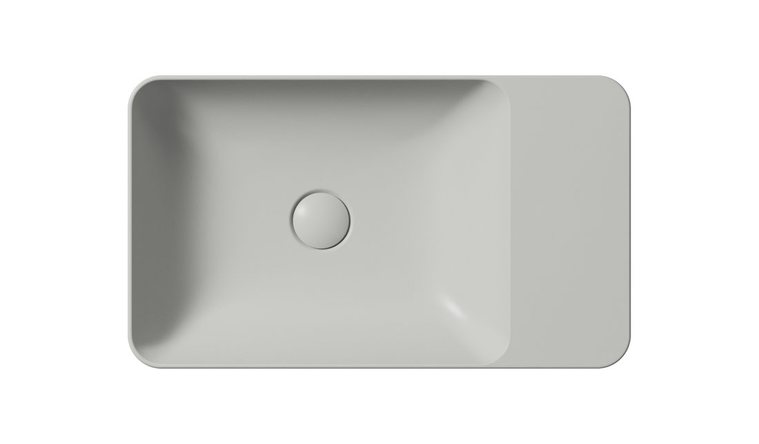 GSI MODO keramické umyvadlo na desku 60x35cm, bez otvoru, cenere mat 9883017