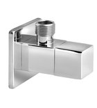 Photo: Corner cold water tap 1/2"x3/8", square, chrome