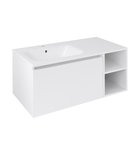 Photo: LOREA basin cabinet 100x46x51,5cm (70+30Pcm), left, white matt