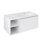 Photo: LOREA basin cabinet 100x46x51,5cm (30P+70cm), right, white matt