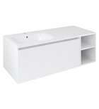 Photo: LOREA basin cabinet 120x46x51,5cm (90+30Pcm), left, white matt