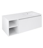 Photo: LOREA basin cabinet 120x46x51,5cm (30P+90cm), right, white matt