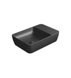 Photo: MODO ceramic washbasin on the board 50x35cm, no tap hole, black matt