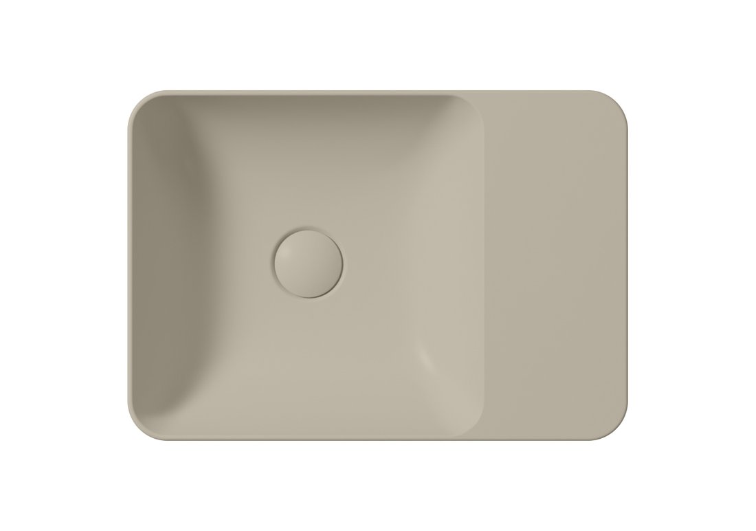 GSI MODO keramické umyvadlo na desku 50x35cm, bez otvoru, creta mat 9884008