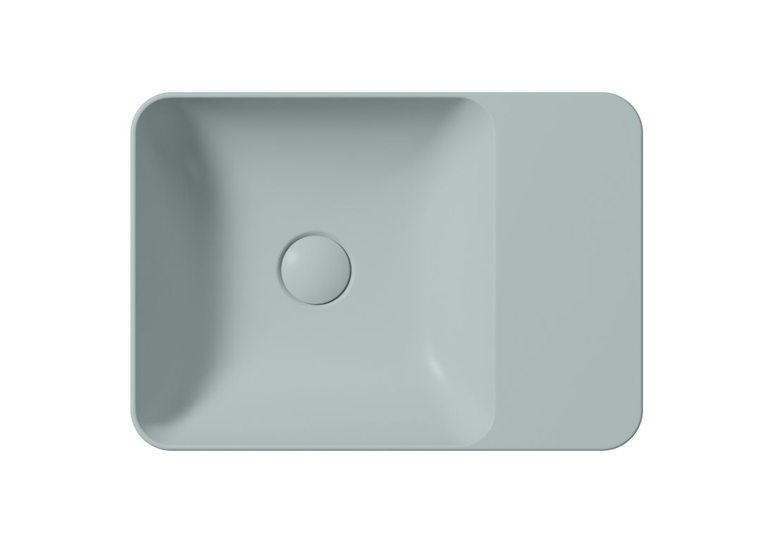 GSI MODO keramické umyvadlo na desku 50x35cm, bez otvoru, ghiaccio mat 9884015