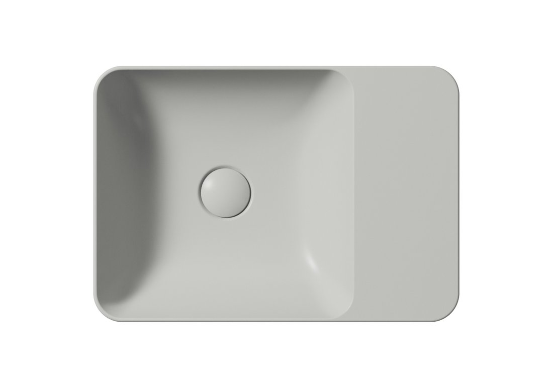 GSI MODO keramické umyvadlo na desku 50x35cm, bez otvoru, cenere mat 9884017