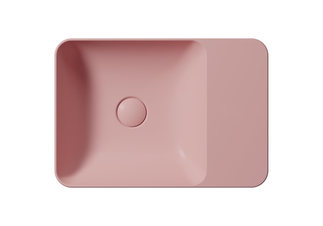 GSI MODO keramické umyvadlo na desku 50x35cm, bez otvoru, blush mat 9884024
