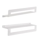 CLEO polica s držiakem uterákov 500mm, biela matná Photo: CLEO polica s držiakem uterákov 500mm, biela matná