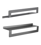 CLEO polica s držiakem uterákov 500mm, gun metal Photo: CLEO polica s držiakem uterákov 500mm, gun metal