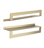 CLEO polica s držiakem uterákov 500mm, gun metal Photo: CLEO polica s držiakem uterákov 500mm, gun metal