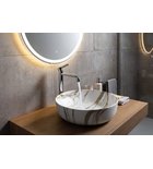 Photo: RONDEA umywalka ceramiczna nablatowa średnica 41cm, bianco carrara