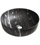 RONDEA keramické umyvadlo na desku Ø 41cm, carnico mramor Photo: RONDEA keramické umyvadlo na desku Ø 41cm, carnico mramor