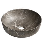 Photo: RONDEA keramické umyvadlo na desku Ø 41cm, breccia mramor