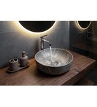 Photo: RONDEA umywalka ceramiczna nablatowa średnica 41cm, breccia marmur