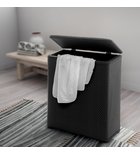 Photo: AMBROGIO laundry basket 50x55x28 cm, black