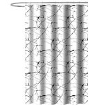 Photo: Shower curtain 180x180m, polyester, marble