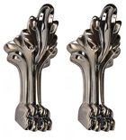 Photo: RETRO supporting legs, long, 2pcs, bronze