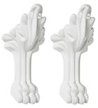 Photo: RETRO supporting legs, long, 2pcs, white matt