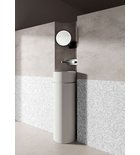 Photo: OKE Keramik-Waschbecken an der Wand, Durch.30x88.5cm, Schwarz matt