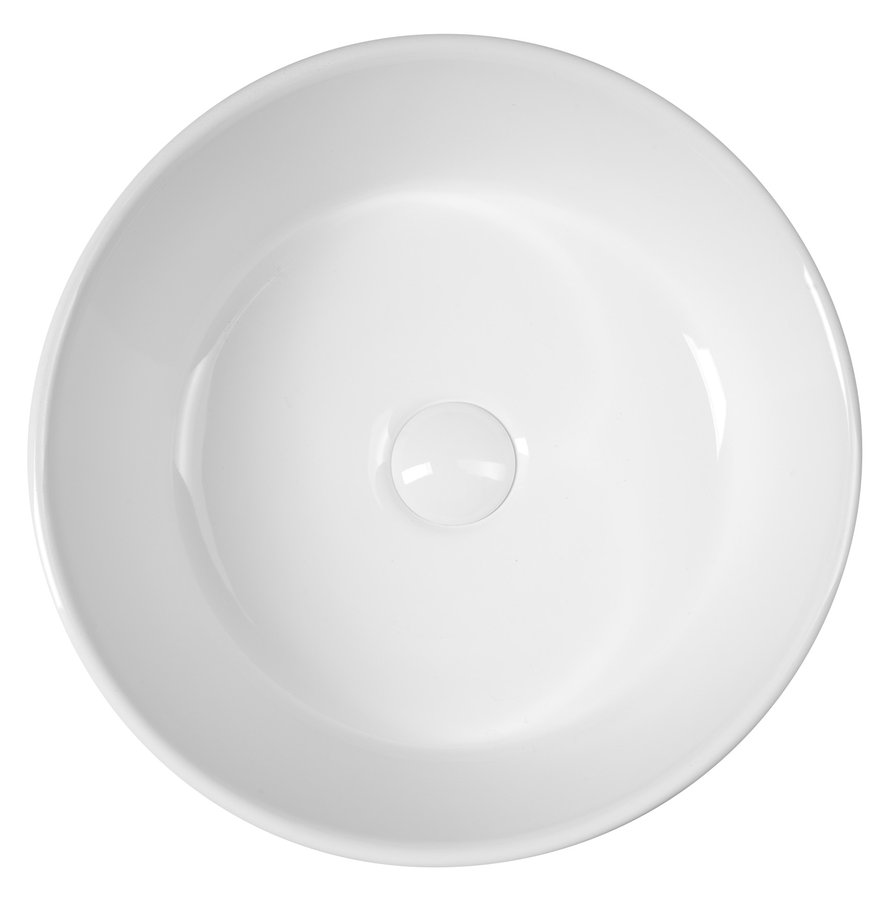 Sapho Keramické umyvadlo na desku, průměr 40cm, bílá FB48150