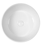 Photo: Umywalka ceramiczna nablatowa, średnica 40cm, biały