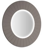 Photo: LUMIRO STRIP Spiegel mit LED-Beleuchtung im Rahmen, Rund, Durch. 90cm, Agila
