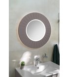 Photo: LUMIRO STRIP guľaté zrkadlo s LED osvetlením v ráme, priemer 90cm, agila