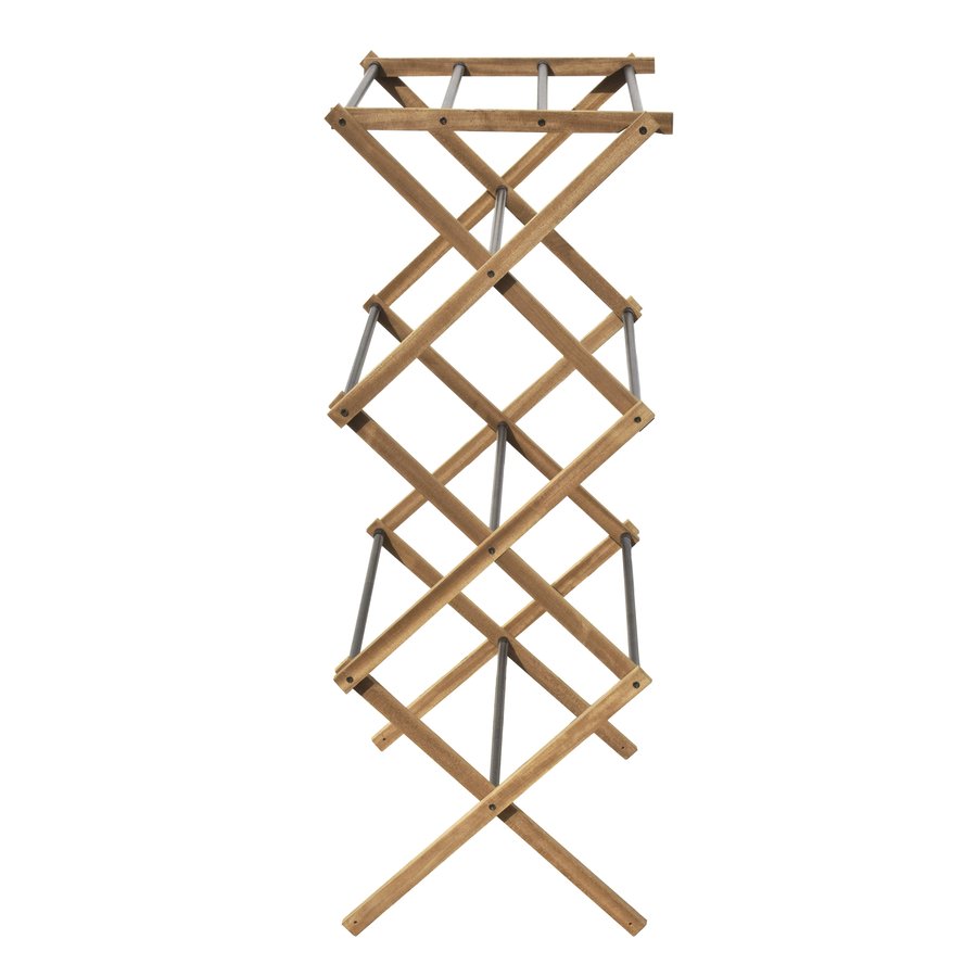 Aqualine CIKCAK skládací stojan na ručníky 73x97x39cm, jasan SP621