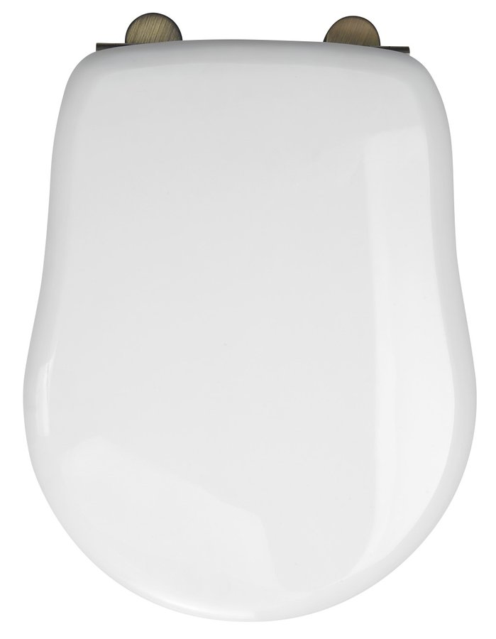 Kerasan RETRO WC sedátko, bílá/bronz 109301N