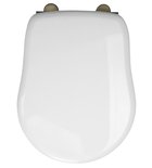 Photo: RETRO Toilet Seat, white/bronze