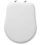 Photo: RETRO Toilet Seat, Soft Close, white/chrome