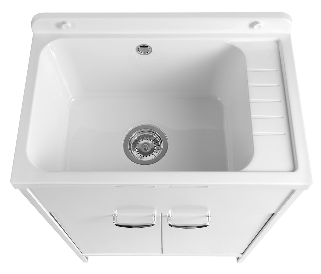 Aqualine Skříňka pod výlevku 58,2x78x38,3cm, plast, bílá PI28038