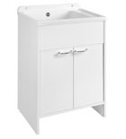 Photo: Schrank unter Waschbecken 58,2x78x38,3cm, Kunststoff, Weiß