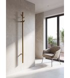 Photo: PASADOR Handtuchtrockner elektrisch, rund, 150x1500 mm, 30 W, Gold matt