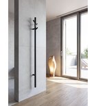Photo: PASADOR Handtuchtrockner elektrisch, rund, 150x1500 mm, 30 W, Gun metal