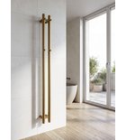 Photo: PAPINADO Handtuchtrockner elektrisch, 109x1200mm, 40W, Gold matt