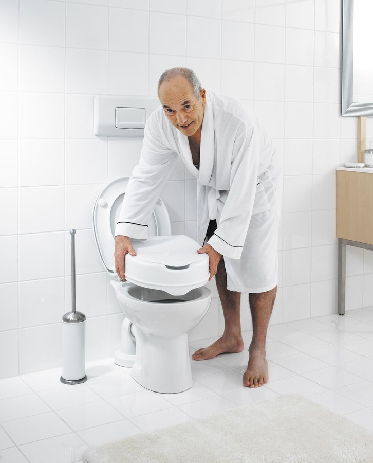 Ridder HANDICAP WC sedátko zvýšené 10cm, černá A0071010