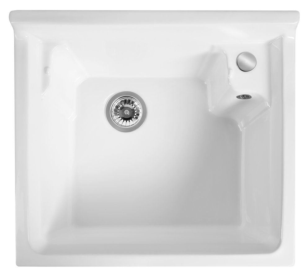 Aqualine Keramická výlevka, 62x55cm, s přepadem WH625