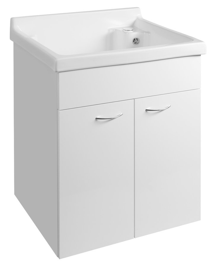 Aqualine Keramická výlevka, 62x55cm, s přepadem WH625