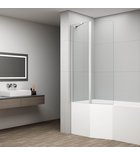 Photo: ROTA schwenken Wannenabtrennung 900mm, Klarglas