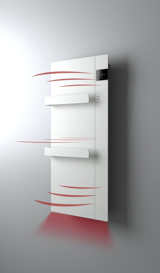 Sapho ONSEN EVO elektrické otopné těleso 400x900mm, 1000 W, bílá ONS10001