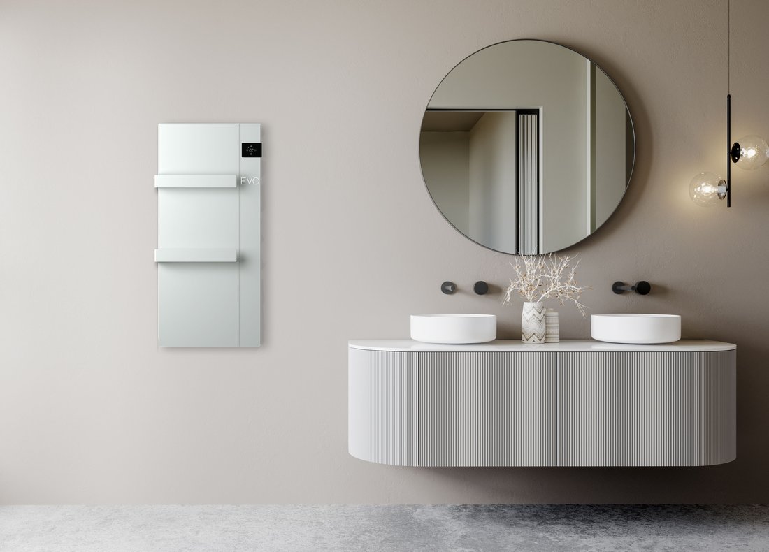 Sapho ONSEN EVO elektrické otopné těleso 400x900mm, 1000 W, bílá ONS10001
