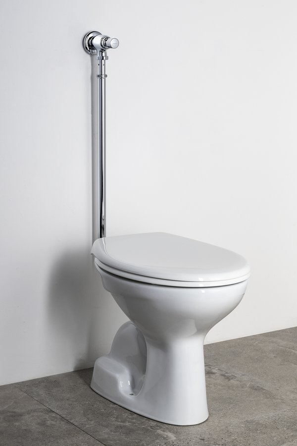 Bruckner TEMPOR trubka pro nástěnný WC ventil, průměr 25 mm, chrom 937.472.1
