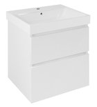 Photo: NELIO Unterschrank 56,5x60x49cm, weiß Glanz