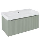 Photo: NELIO STRIP szafka umywalkowa 96,5x44x49cm, verde