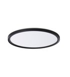 Photo: AZPO LED-Deckenleuchte, Durch. 290mm, 18,5W, 3000/4000/6000K, IP54, Schwarz matt