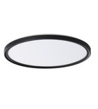 Photo: AZPO LED-Deckenleuchte, Durch. 420mm, 22W, 3000/4000/6000K, IP54, Schwarz matt